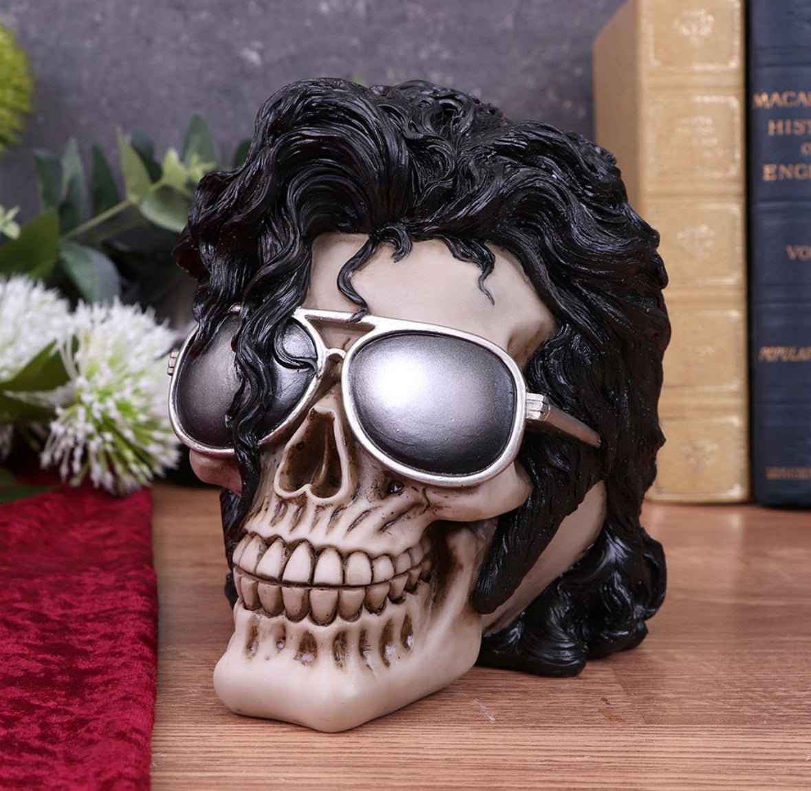 Bad Michael Jackson King of Pop Inspired Skull Ornament