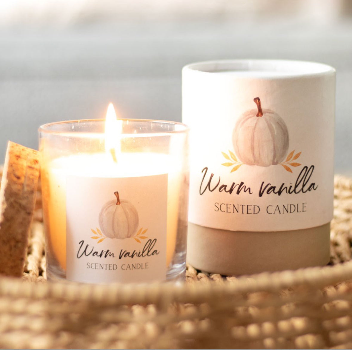 Warm Vanilla Autumn Candle