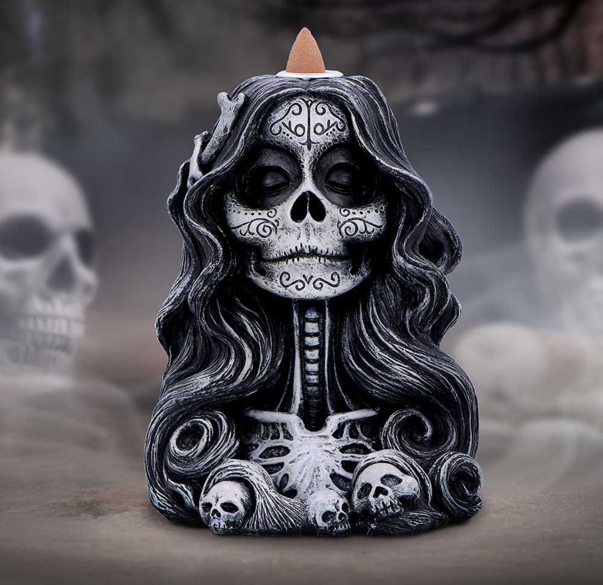 Calavera's Offering Backflow Incense Burner