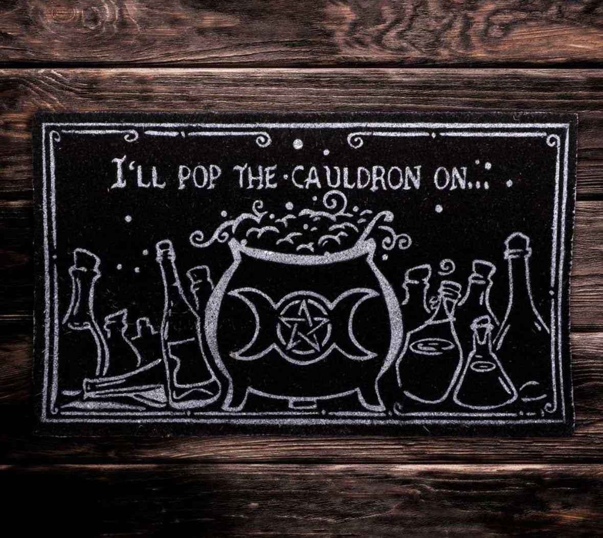 I'll Pop the Cauldron on Doormat 45 x 75cm