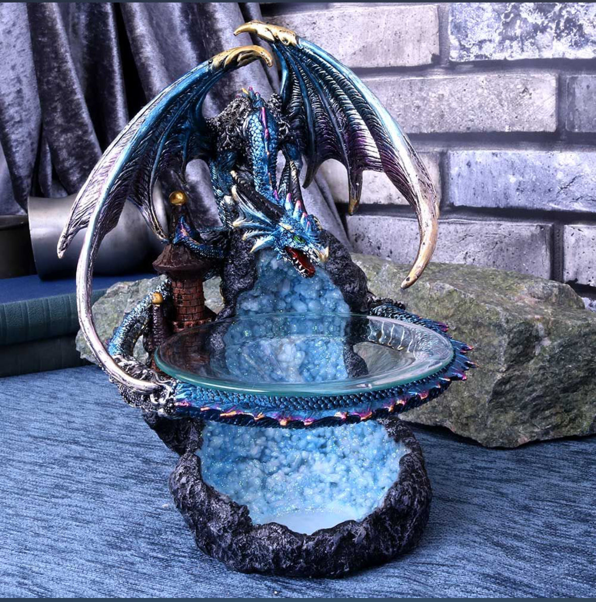 Flame Saviour Blue Dragon Oil Burner 24cm