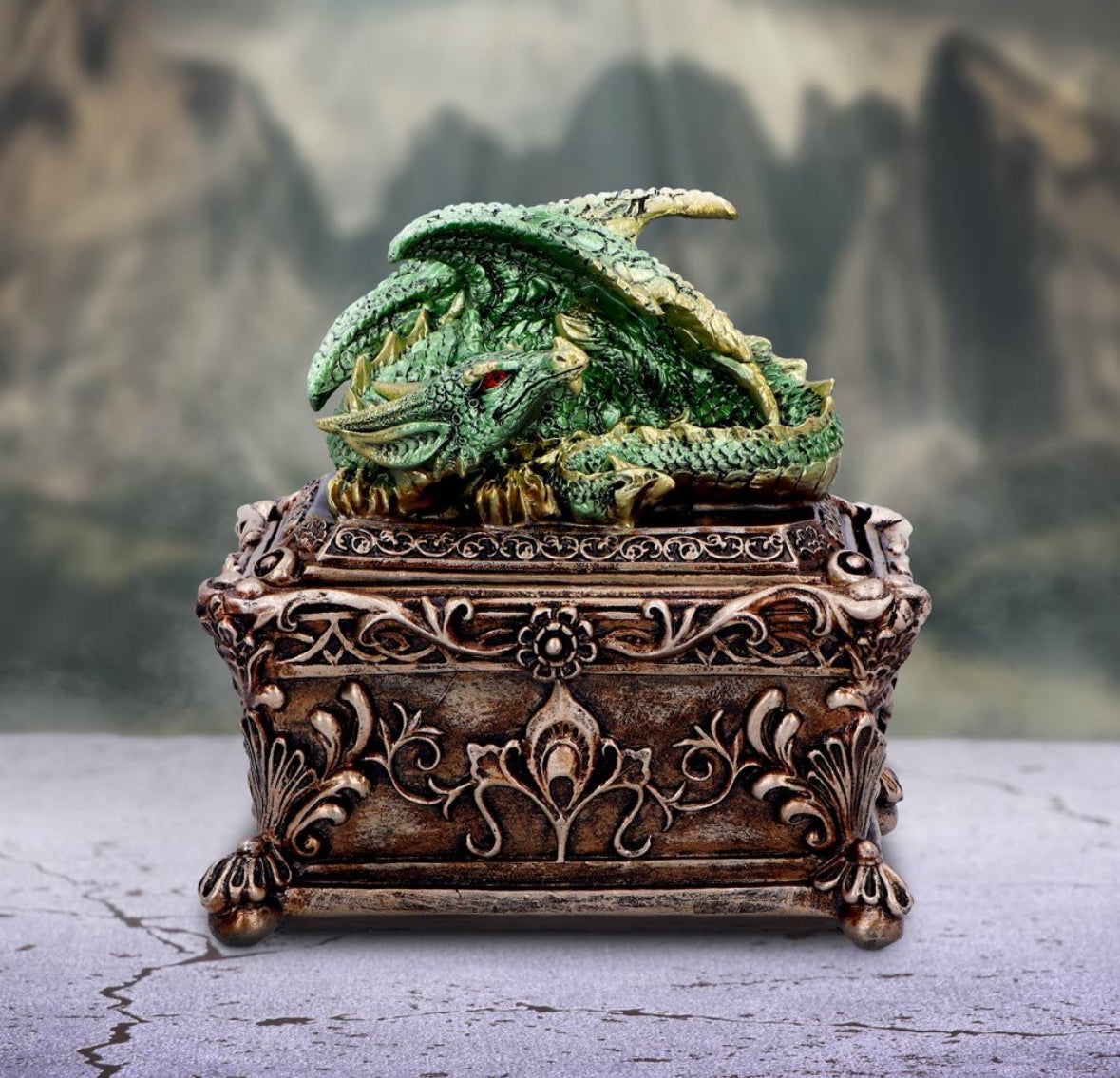 Guardian of the Hoard Dragon Trinket Box