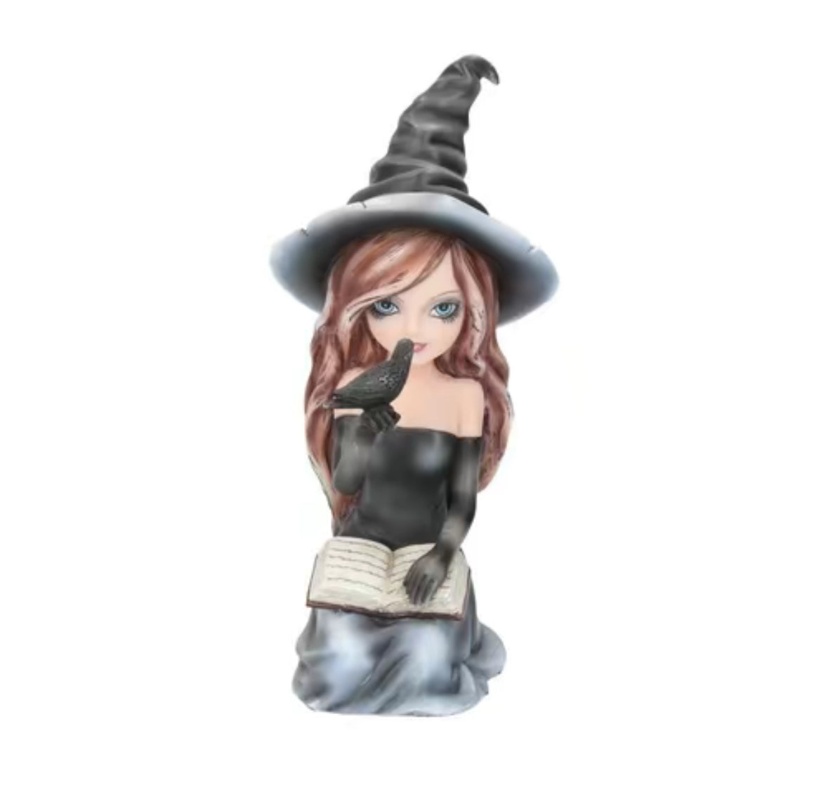 Regan Witch & Her Raven Figurine 15cm