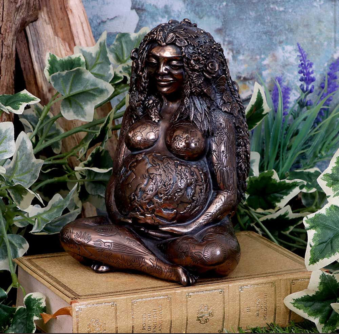 Mother Earth by Oberon Zell Bronze 17.5cm