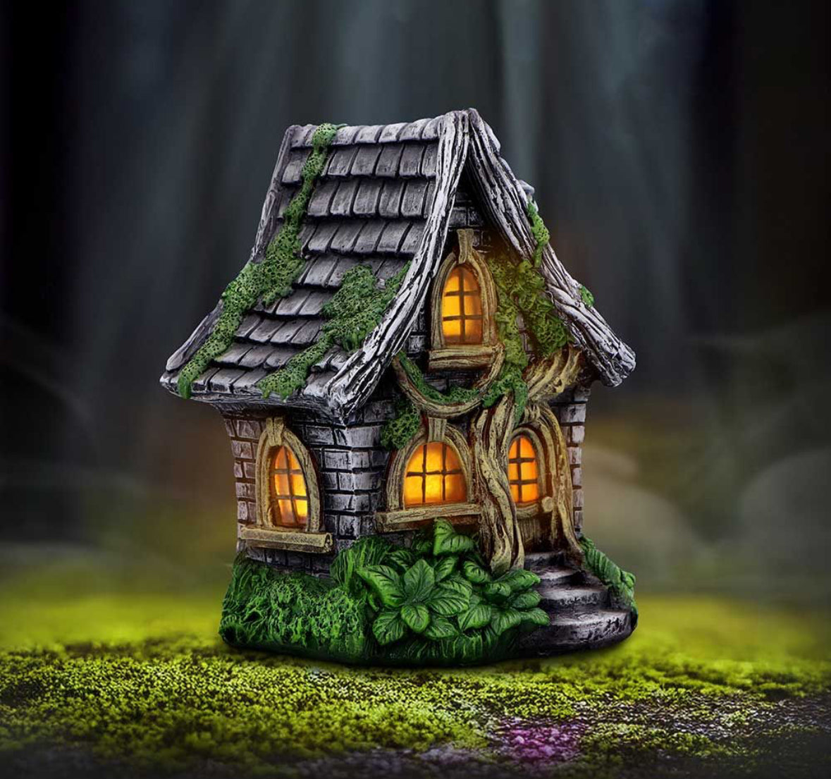 Curly Oak Manor Light Up Fairy House