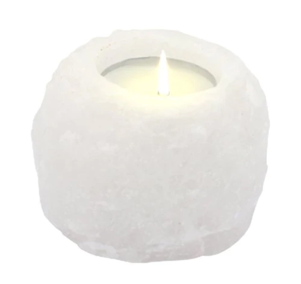 Crystal Rock Himalayan Salt Candle Holder 600-800g