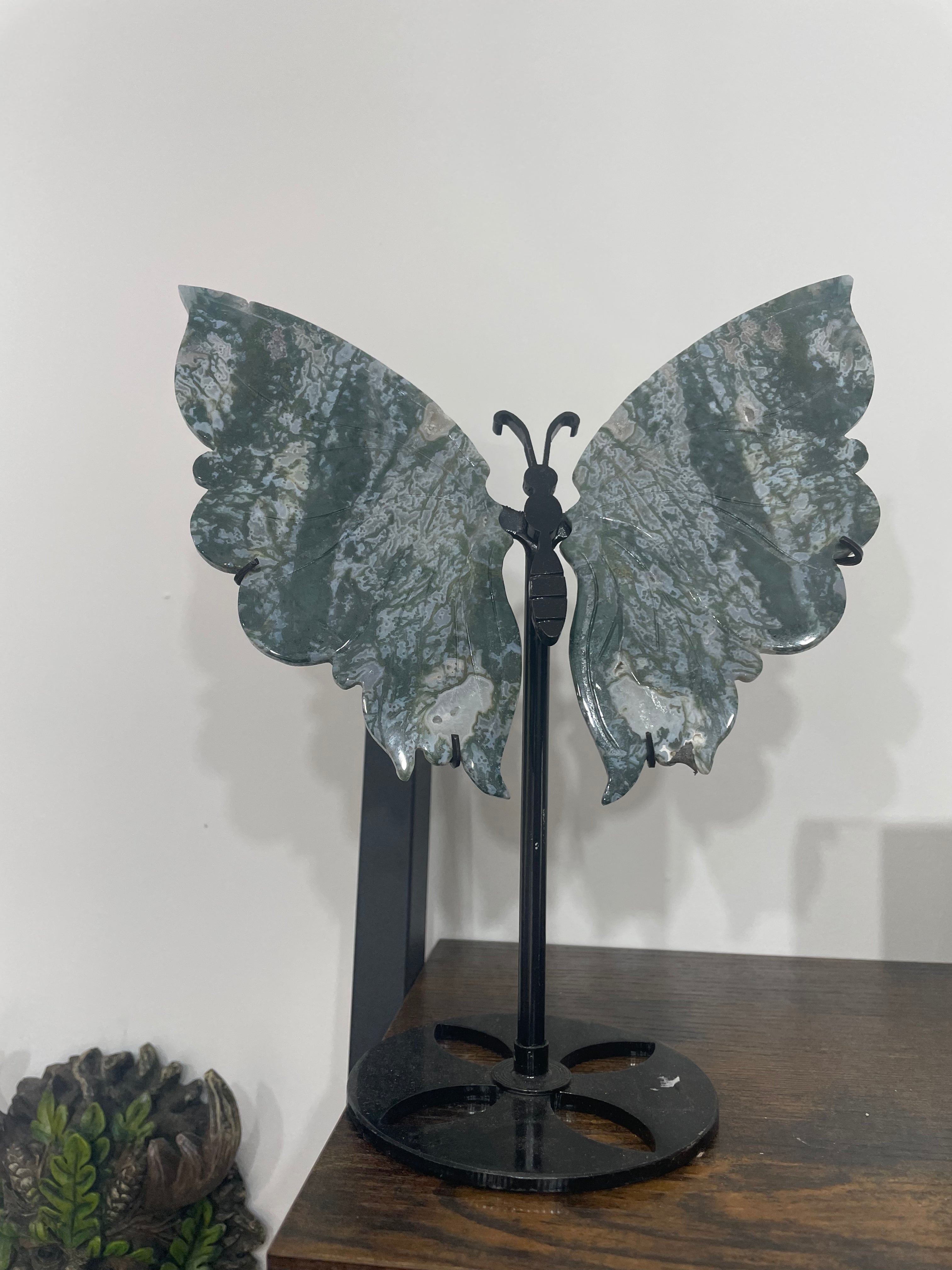 Crystal Butterfly - MossAgate