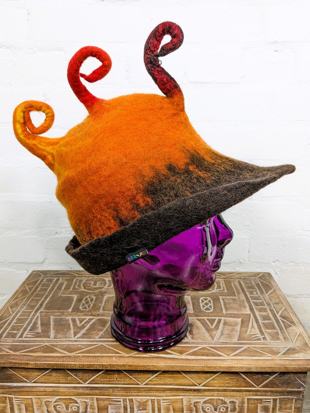 Felt Orange Hat